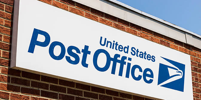 Bunker Hill – Circa August 2018: Usps Post Office Location. The