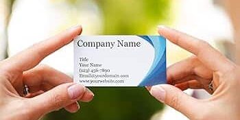 Satin Aqueous Coating Business Card Printing Catdi
